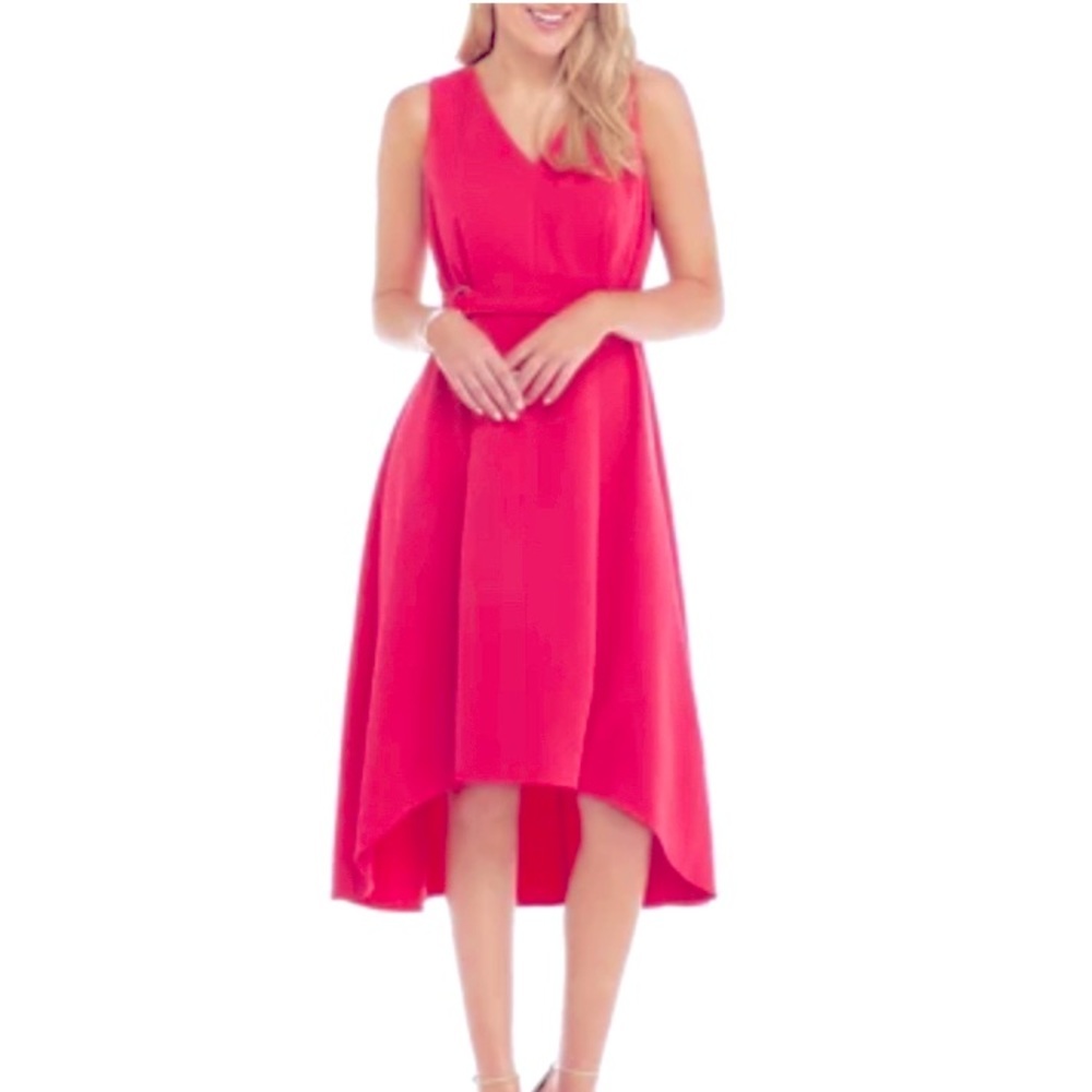 NWT Emma & Michele V Neck Belted dress